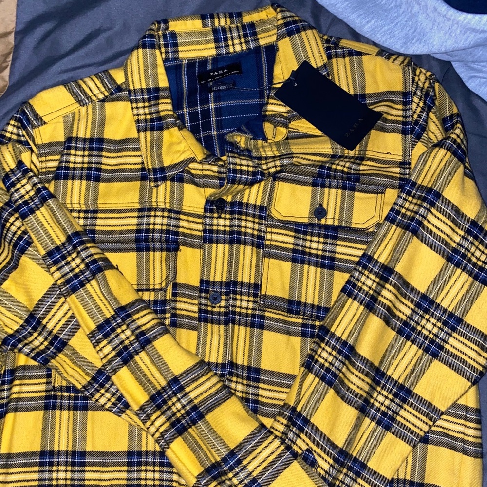 Zara Yellow flannel